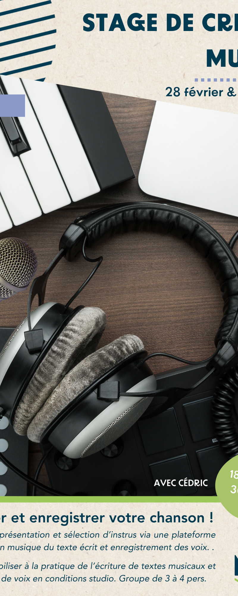 Stage de création musicale